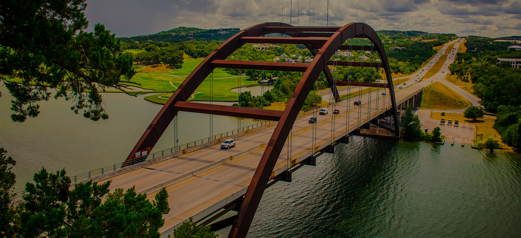 Picture of 360 bridge in Austin, TX that can take you to Balcones Family Dental