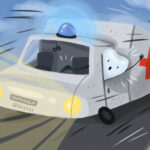 ambulance with tooth for dental emergencies